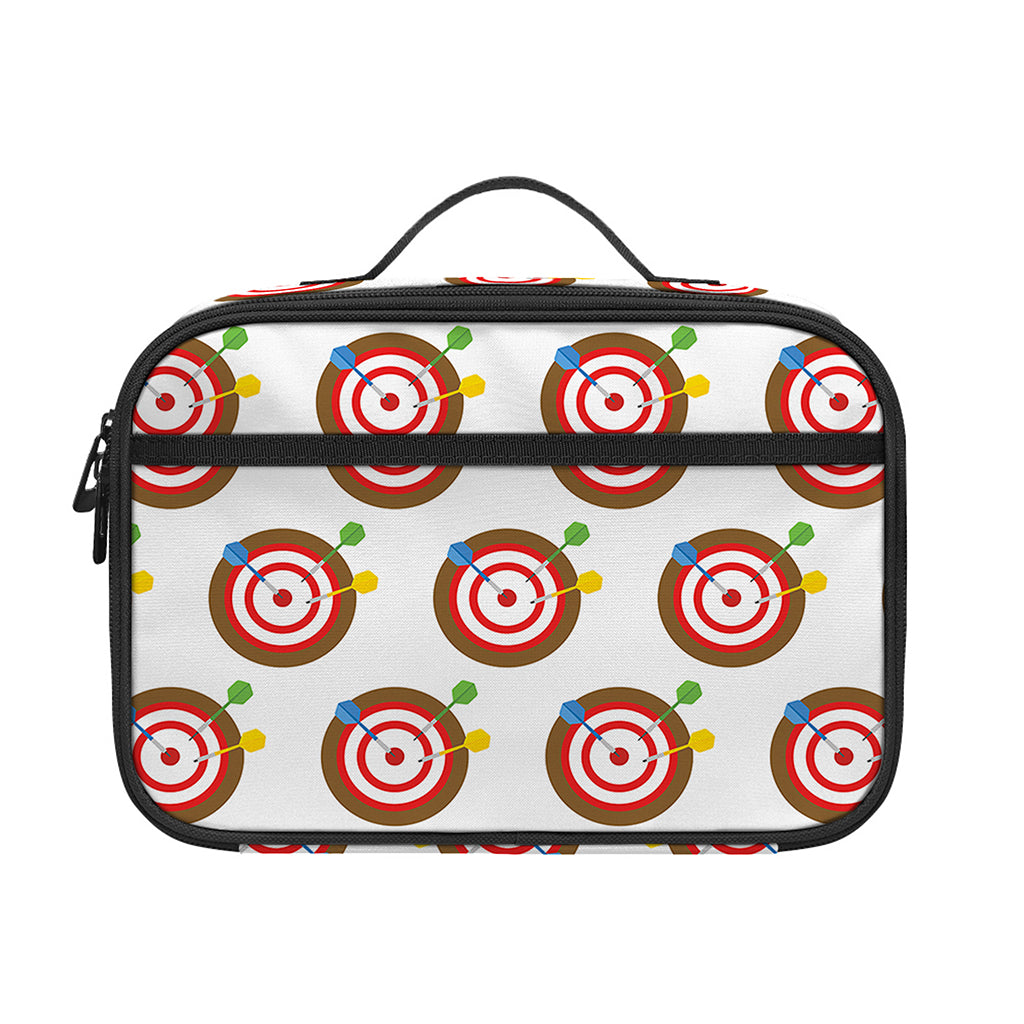 Colorful Darts And Dartboard Print Portable Lunch Bag