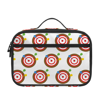 Colorful Darts And Dartboard Print Portable Lunch Bag