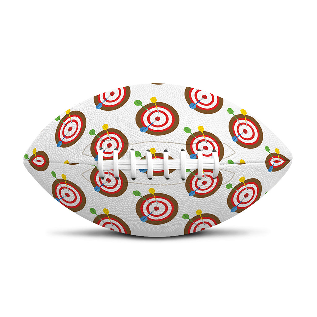 Colorful Darts And Dartboard Print Rugby Ball