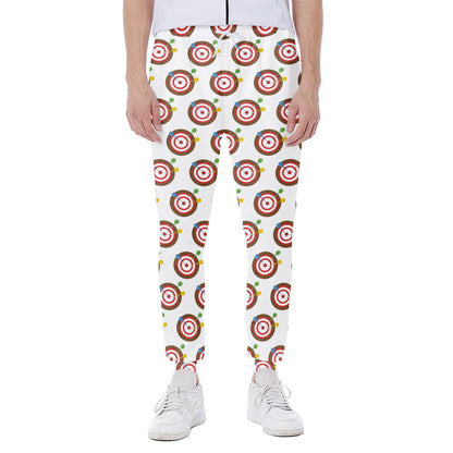 Colorful Darts And Dartboard Print Scuba Joggers