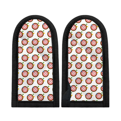 Colorful Darts And Dartboard Print Skillet Handle Cover