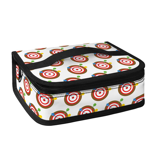 Colorful Darts And Dartboard Print Small Lunch Bag
