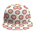Colorful Darts And Dartboard Print Snapback Cap