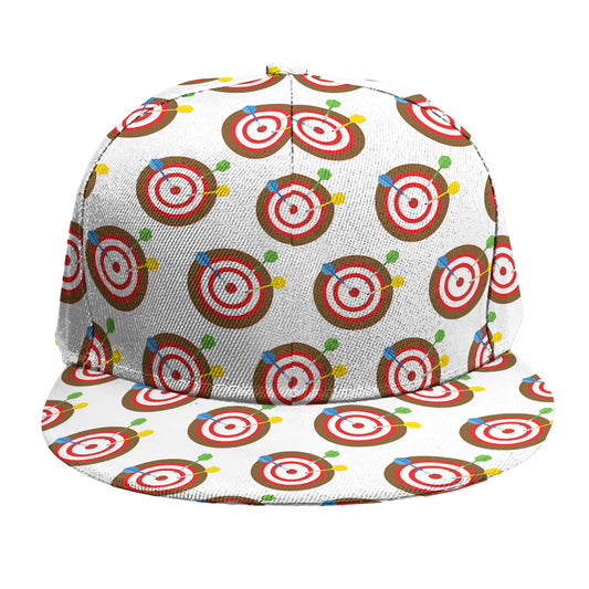 Colorful Darts And Dartboard Print Snapback Cap
