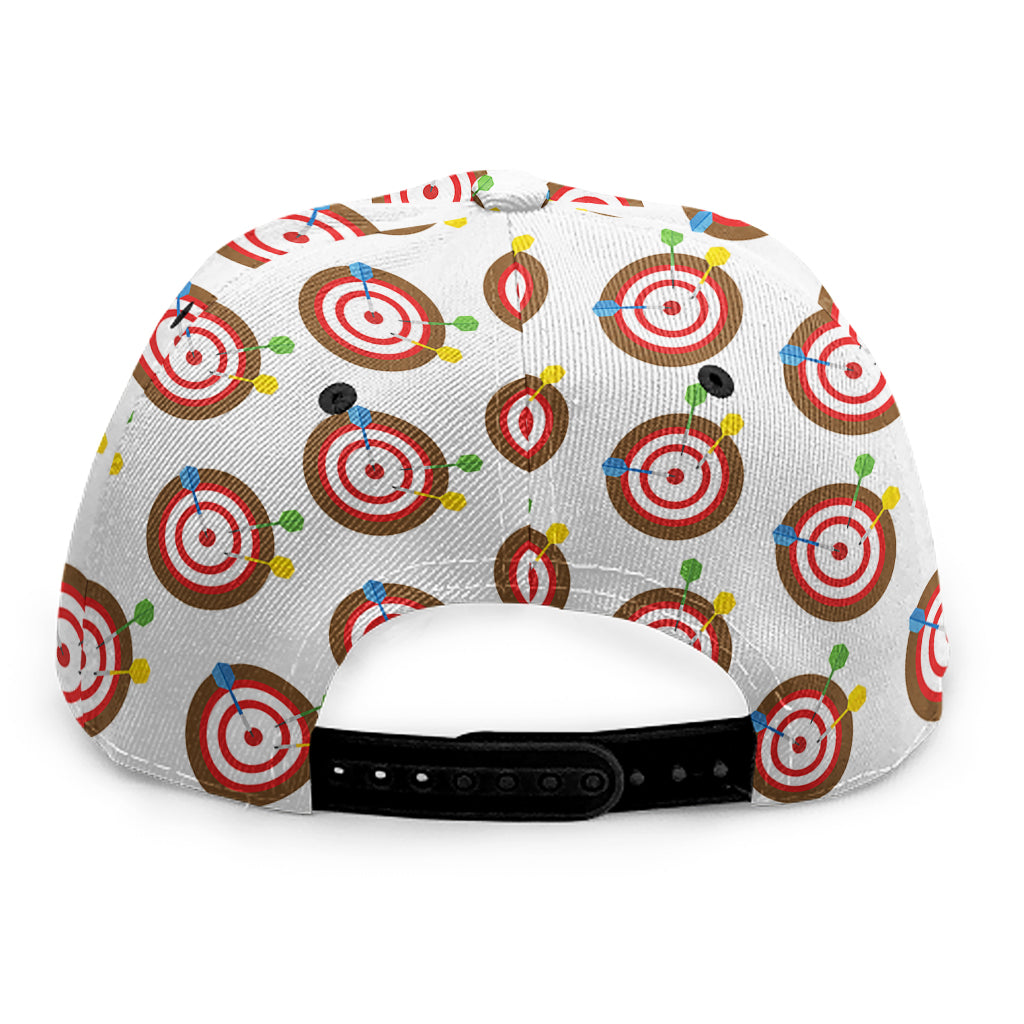 Colorful Darts And Dartboard Print Snapback Cap