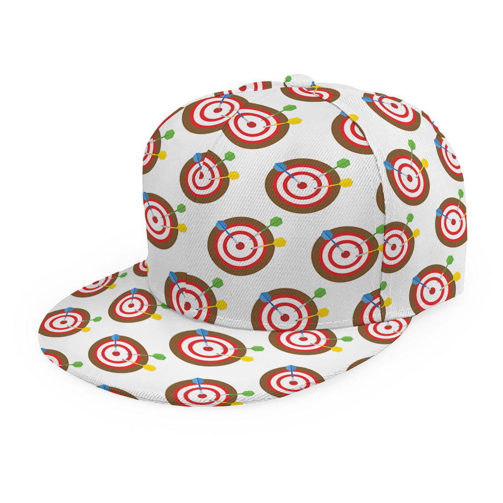 Colorful Darts And Dartboard Print Snapback Cap