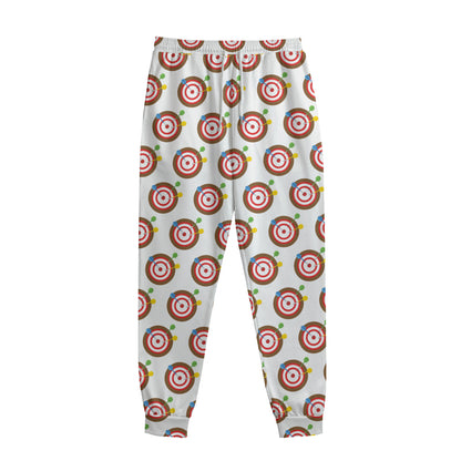 Colorful Darts And Dartboard Print Sweatpants