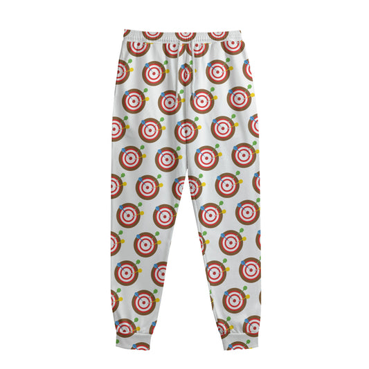 Colorful Darts And Dartboard Print Sweatpants