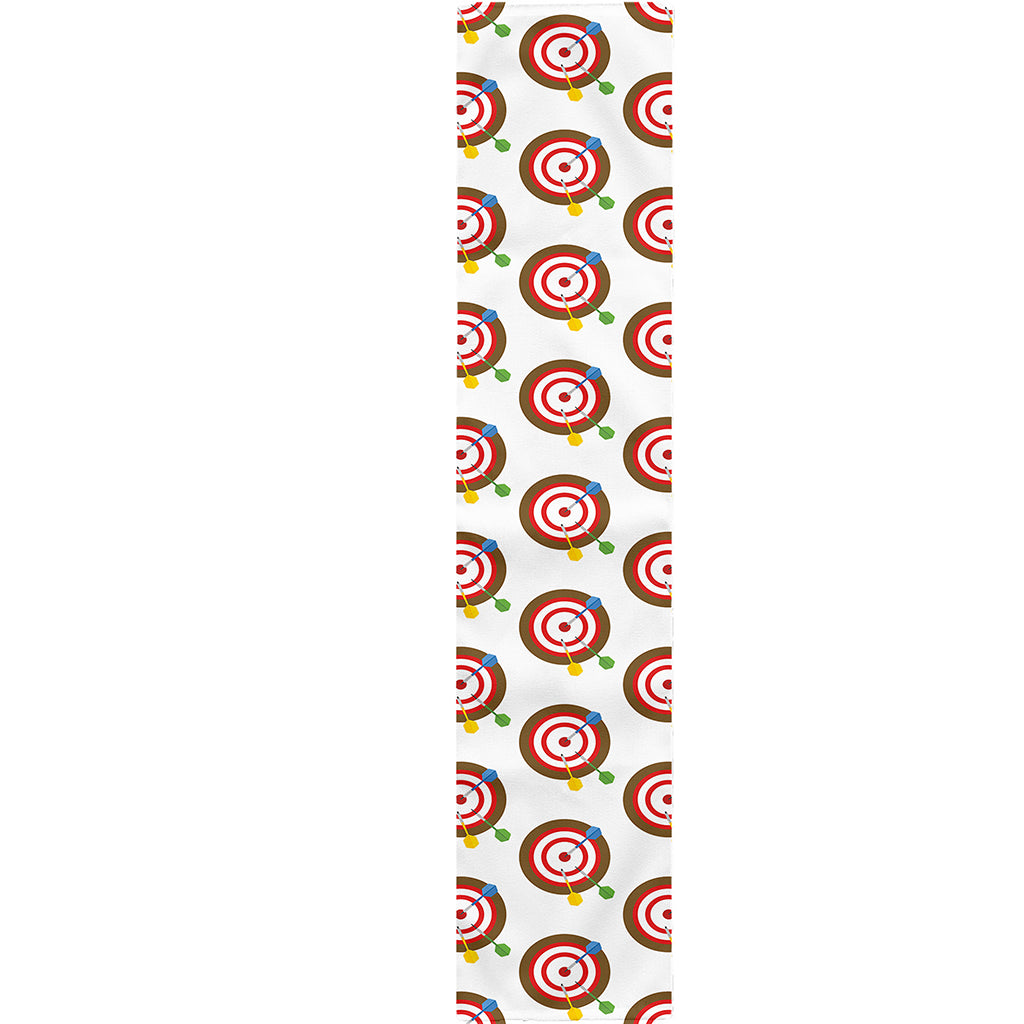 Colorful Darts And Dartboard Print Table Runner