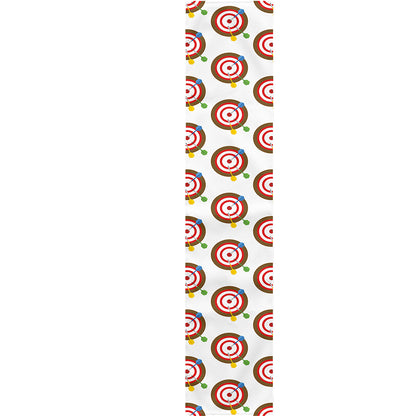 Colorful Darts And Dartboard Print Table Runner