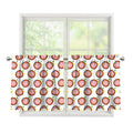 Colorful Darts And Dartboard Print Tier Curtains