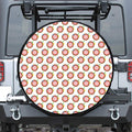 Colorful Darts And Dartboard Print Tire Cover