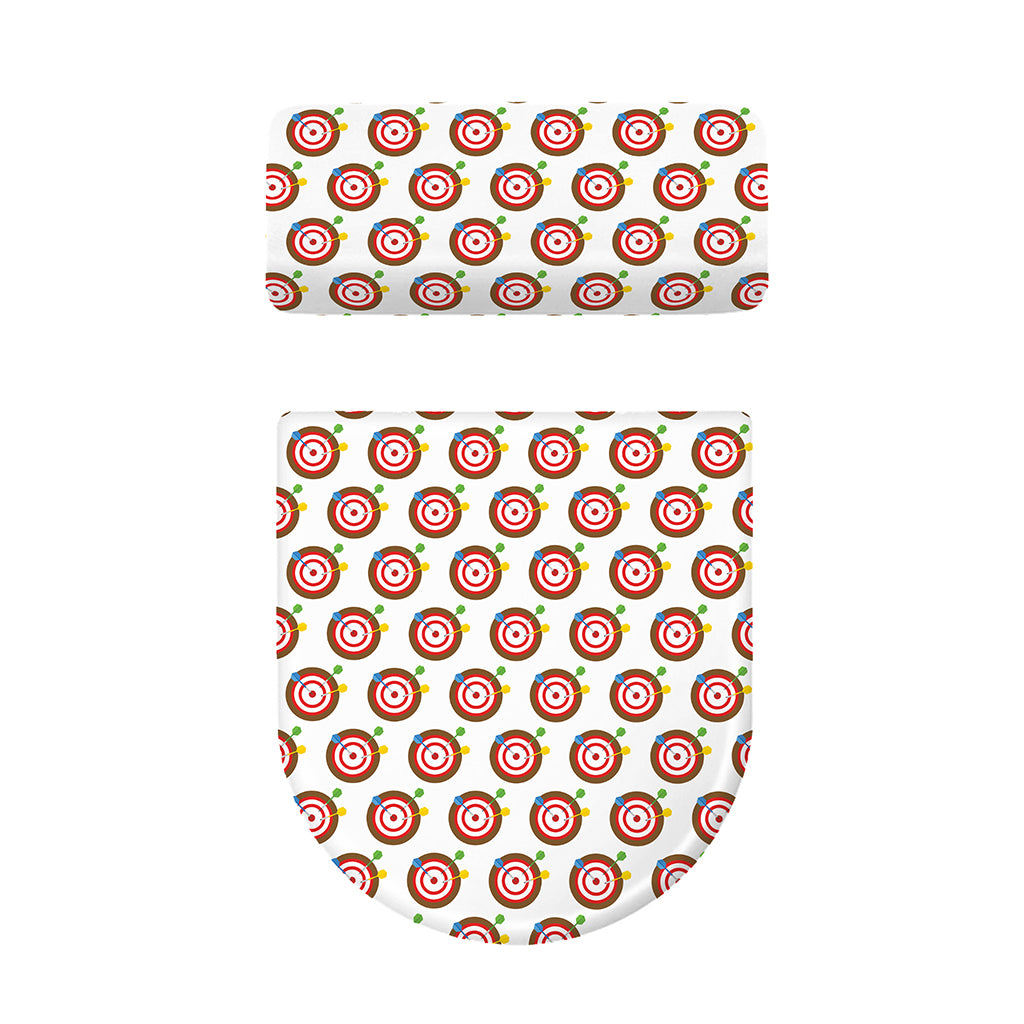 Colorful Darts And Dartboard Print Toilet Lid And Tank Cover Set
