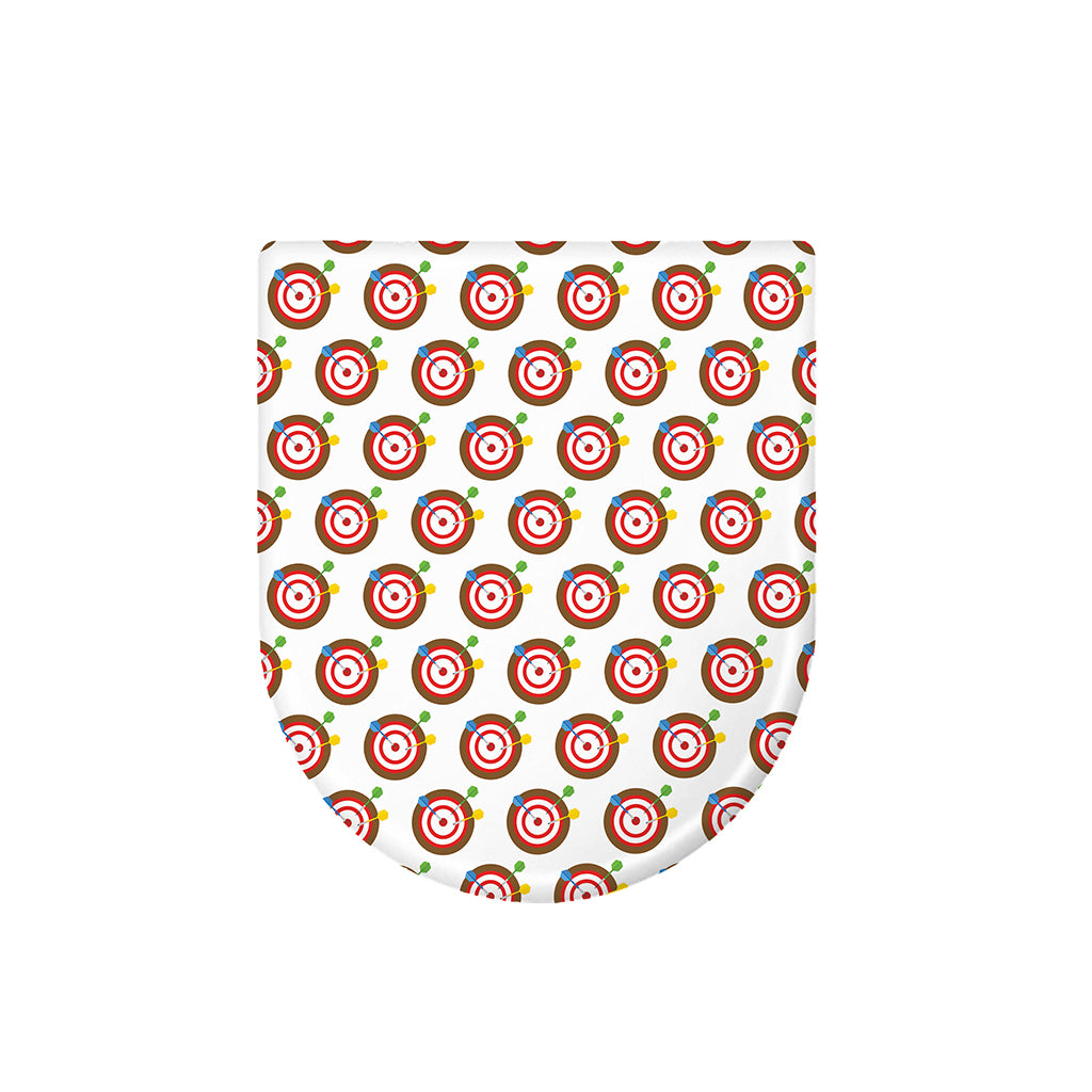 Colorful Darts And Dartboard Print Toilet Lid Cover