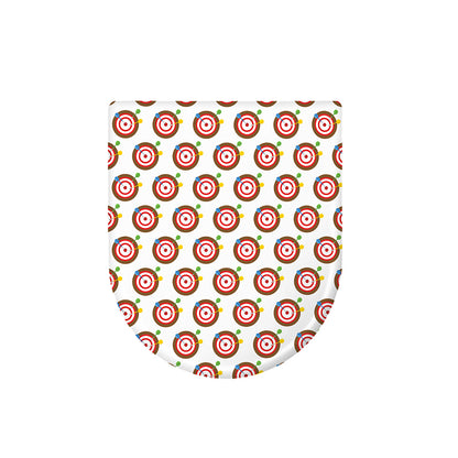 Colorful Darts And Dartboard Print Toilet Lid Cover