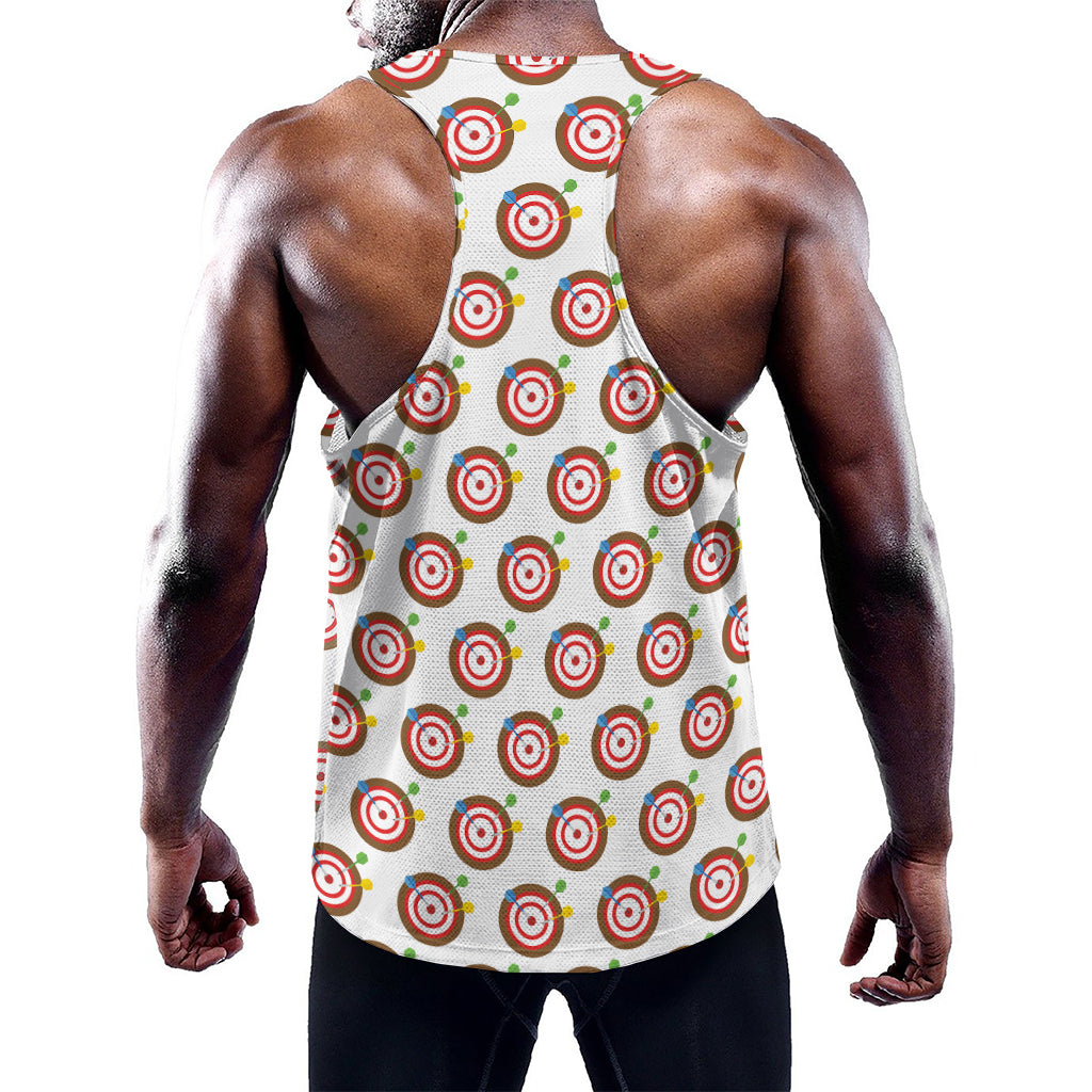 Colorful Darts And Dartboard Print Training Tank Top