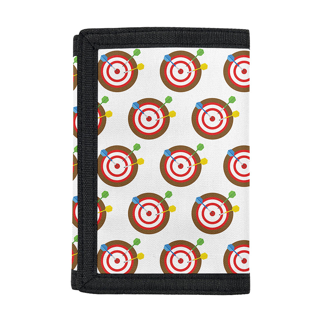 Colorful Darts And Dartboard Print Trifold Wallet