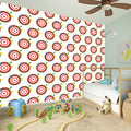 Colorful Darts And Dartboard Print Wall Sticker