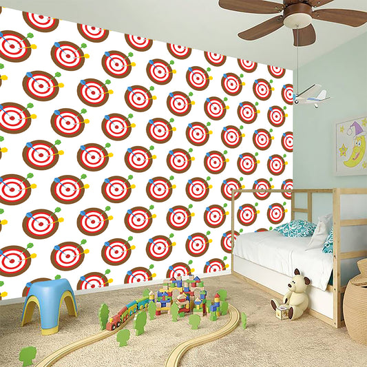 Colorful Darts And Dartboard Print Wall Sticker