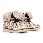 Colorful Darts And Dartboard Print Winter Boots