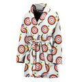 Colorful Darts And Dartboard Print Women's Bathrobe