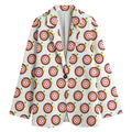 Colorful Darts And Dartboard Print Women's Cotton Blazer