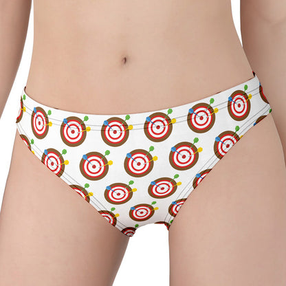 Colorful Darts And Dartboard Print Women's Panties