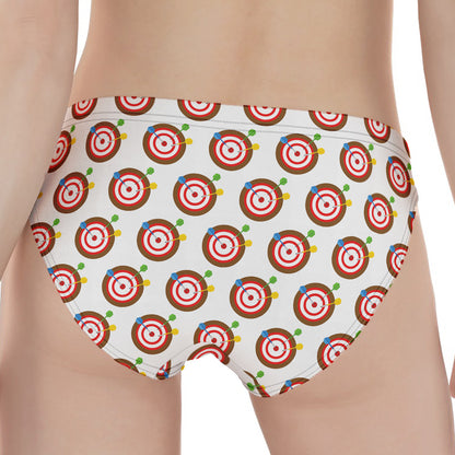 Colorful Darts And Dartboard Print Women's Panties