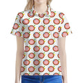 Colorful Darts And Dartboard Print Women's Polo Shirt