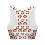 Colorful Darts And Dartboard Print Women's Sports Bra