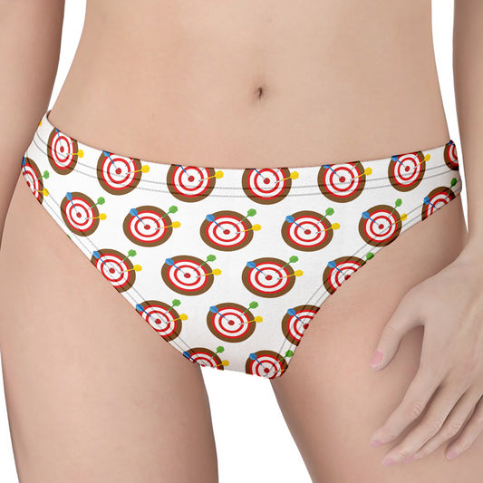 Colorful Darts And Dartboard Print Women's Thong