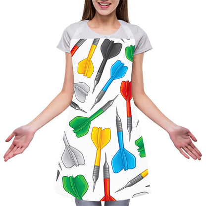Colorful Darts Pattern Print Adjustable Apron