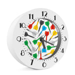 Colorful Darts Pattern Print Alarm Clock
