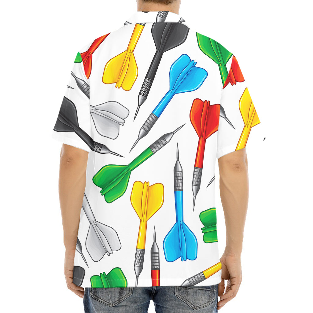 Colorful Darts Pattern Print Aloha Shirt