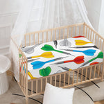 Colorful Darts Pattern Print Baby Crib Sheet
