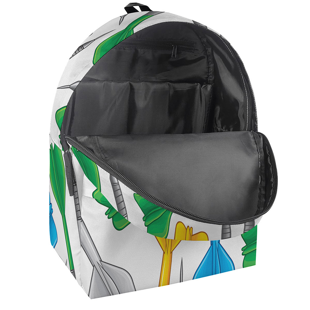 Colorful Darts Pattern Print Backpack