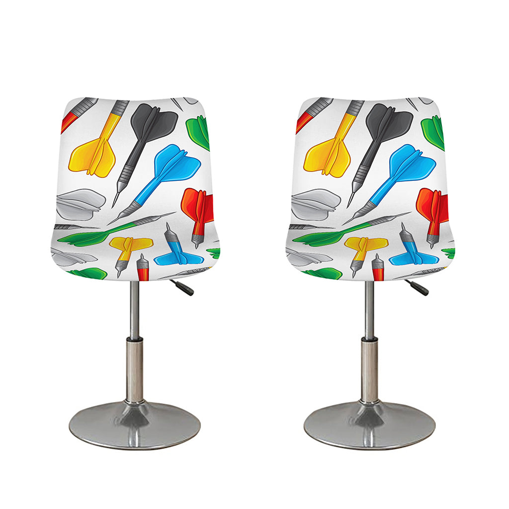 Colorful Darts Pattern Print Bar Stool Covers
