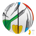 Colorful Darts Pattern Print Basketball