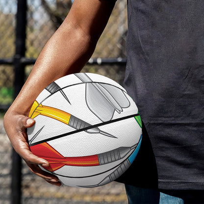 Colorful Darts Pattern Print Basketball