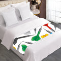 Colorful Darts Pattern Print Bed Runner