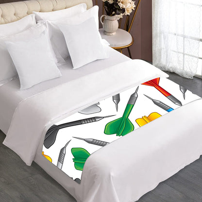 Colorful Darts Pattern Print Bed Runner