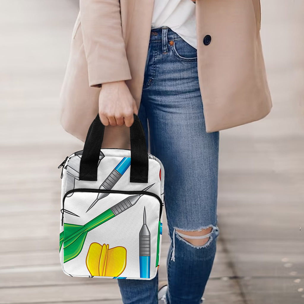 Colorful Darts Pattern Print Bible Tote Bag