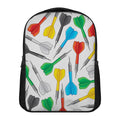 Colorful Darts Pattern Print Casual Backpack