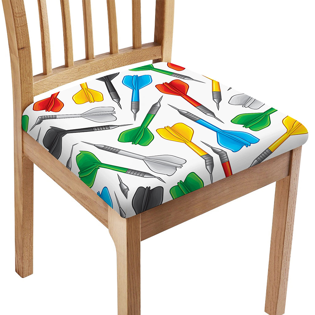 Colorful Darts Pattern Print Chair Cushion Cover