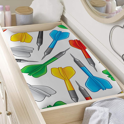 Colorful Darts Pattern Print Changing Pad Cover