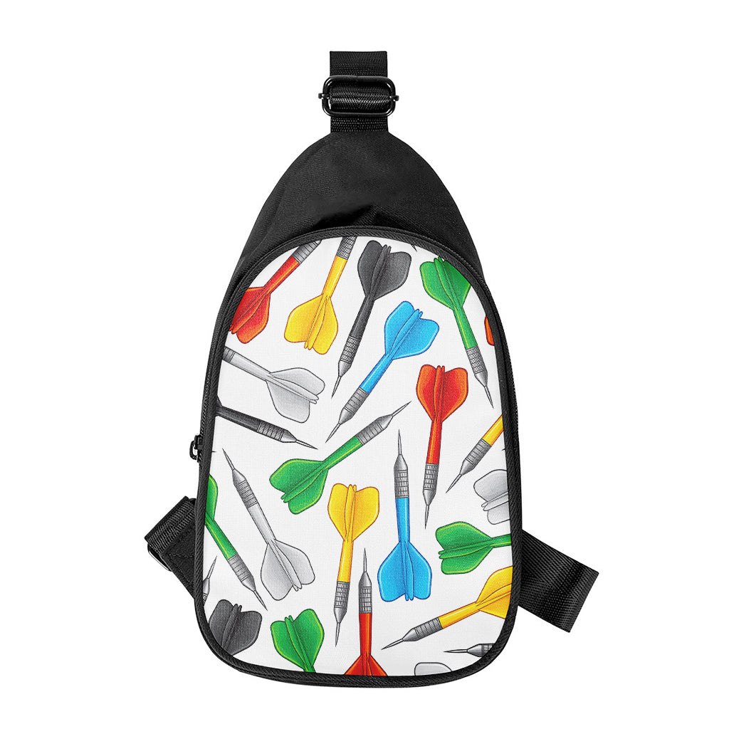 Colorful Darts Pattern Print Chest Bag