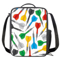Colorful Darts Pattern Print Crossbody Lunch Bag
