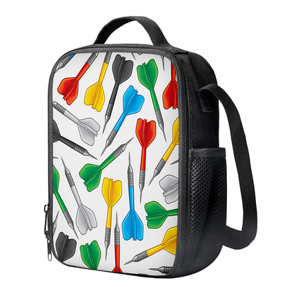 Colorful Darts Pattern Print Crossbody Lunch Bag