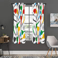 Colorful Darts Pattern Print Grommet Curtain Panels