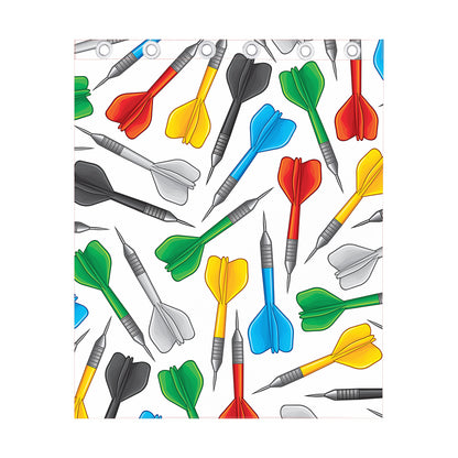 Colorful Darts Pattern Print Curtain